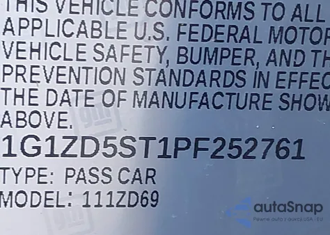 2023 Chevrolet Malibu Fwd 1Lt from USA, damaged, VIN 1G1ZD5ST1PF252761